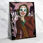 Joker Ahşap Retro Vintage Poster 