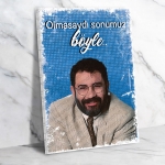 Ahmet Kaya Ahşap Retro Vintage Poster 