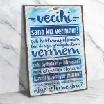 Vecihi Yeşilçam Ahşap Retro Poster