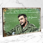 Che Guevara Ahşap Retro Poster