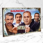 Kolpaçino Ahşap Retro Poster