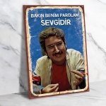 Ölümlü Dünya Ahşap Retro Poster