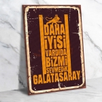 Galatasaray Ahşap Retro Poster