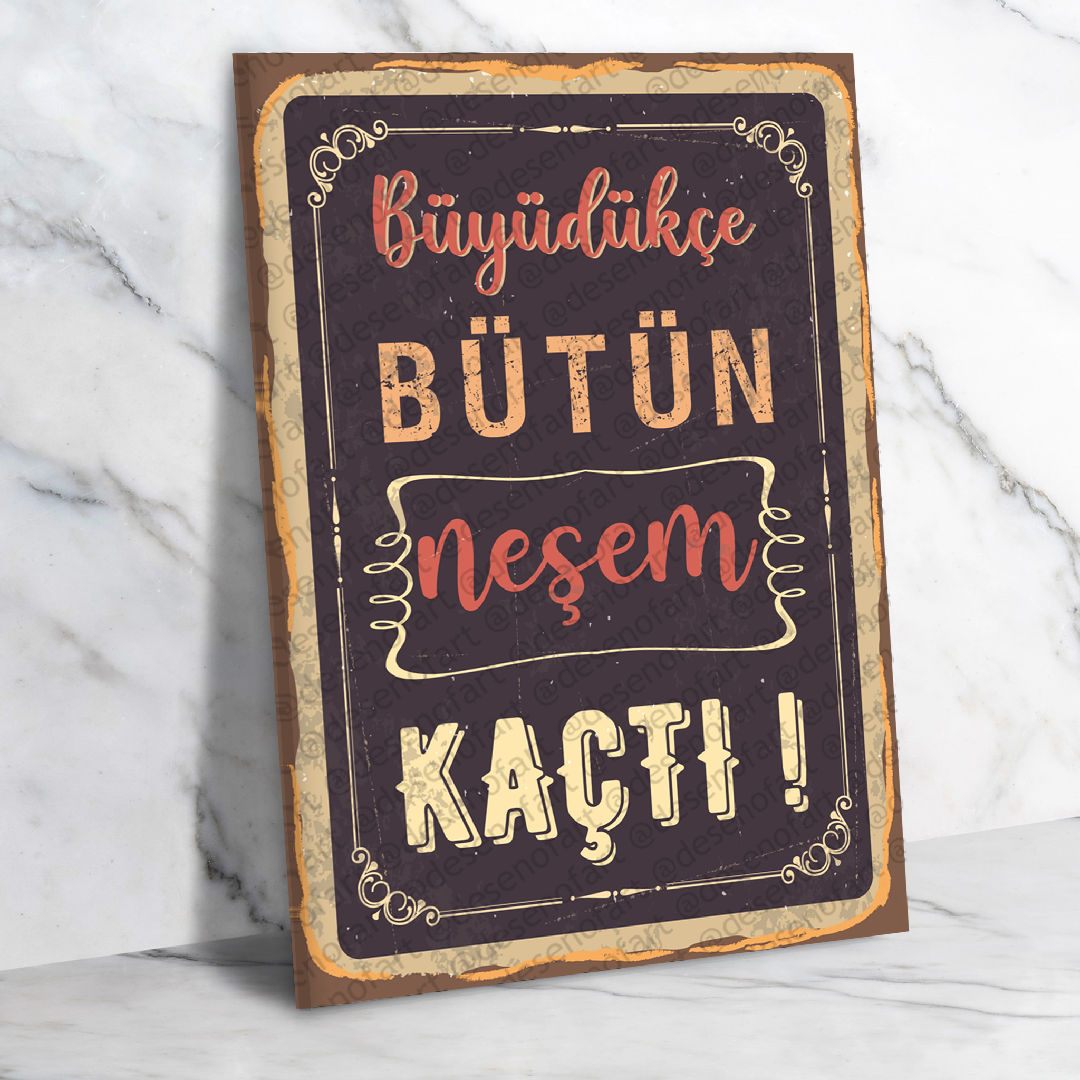 Büyüdükçe bütün neşem kaçtı