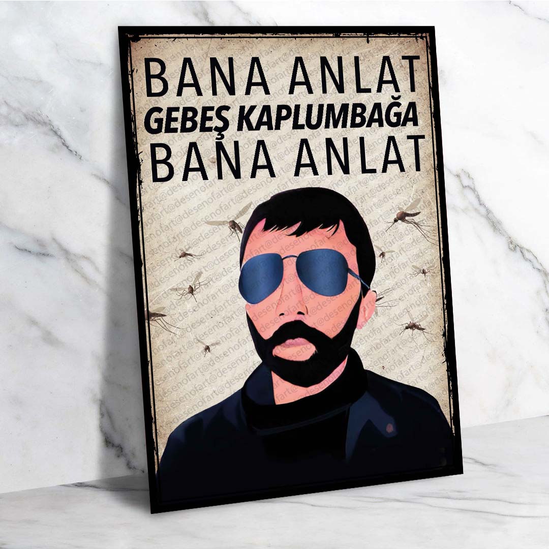 Komik Retro Ahşap Poster - Mizah ve Hayvan Temalı Vintage Dekor