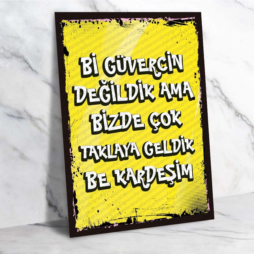 Bir güvercin değildik ama bizde çok taklaya geldik