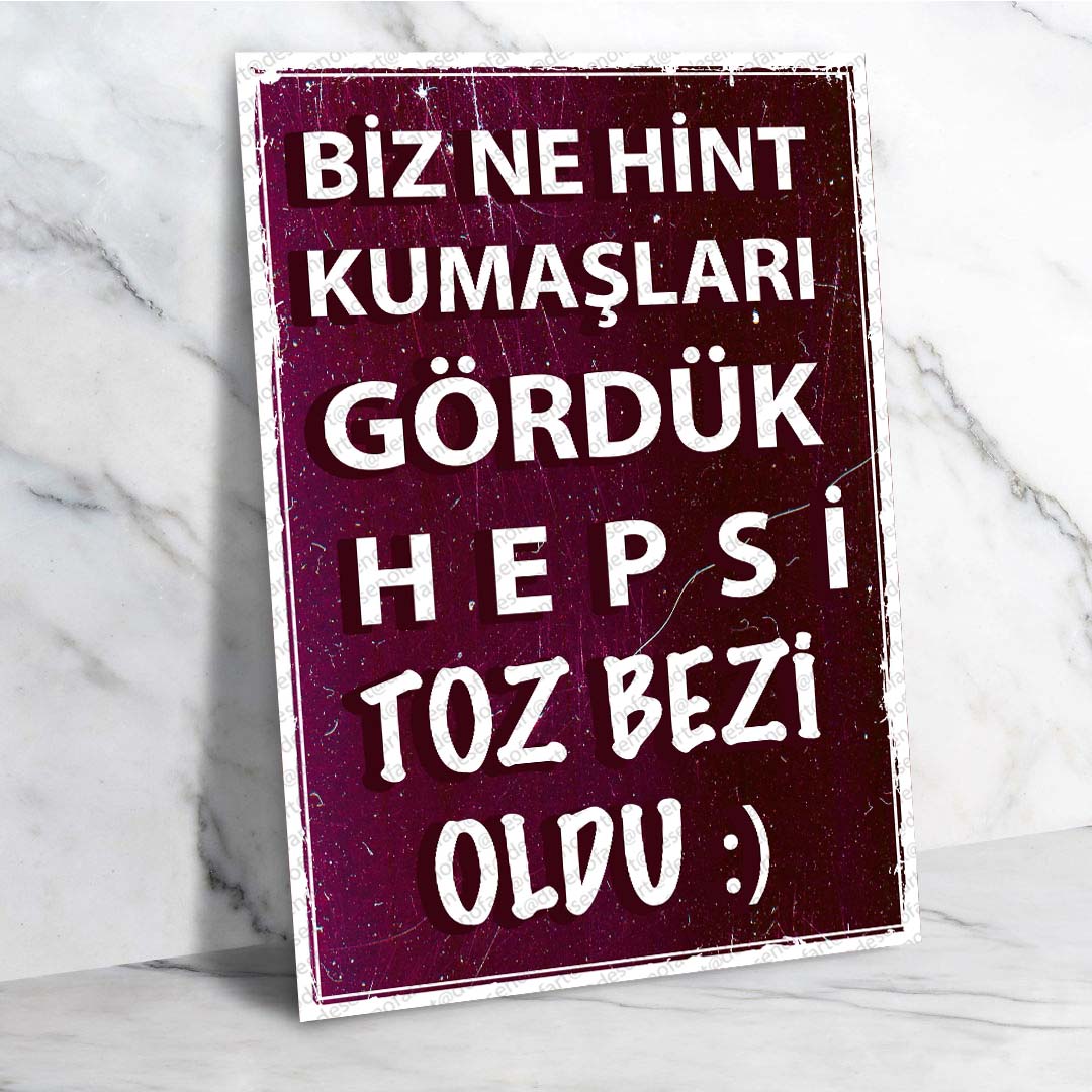 Düşündürücü Retro Ahşap Poster - Vintage Nostalji Temalı Dekor