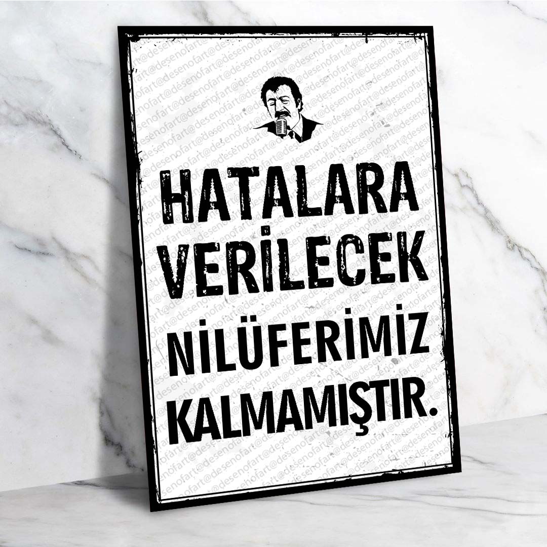 Müslüm Gürses Retro Ahşap Poster - Hüzün ve Nostalji Temalı Dekor