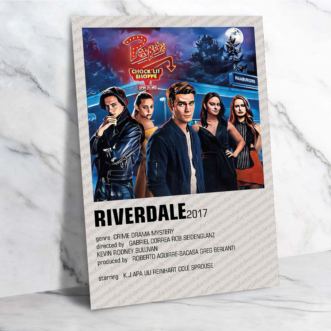 Riverdale Retro Ahşap Poster - Dizi Temalı Vintage Dekor